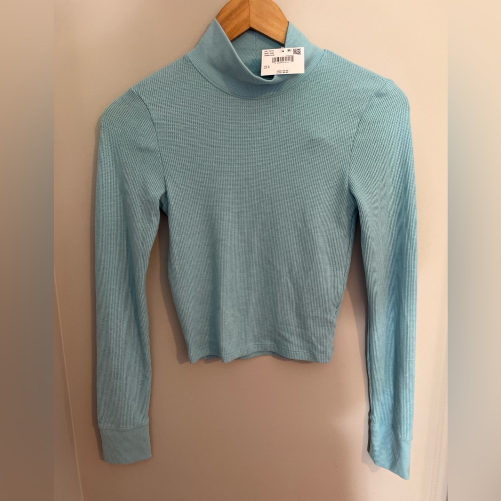 American Eagle Blue Long Sleeve Top NWT S
